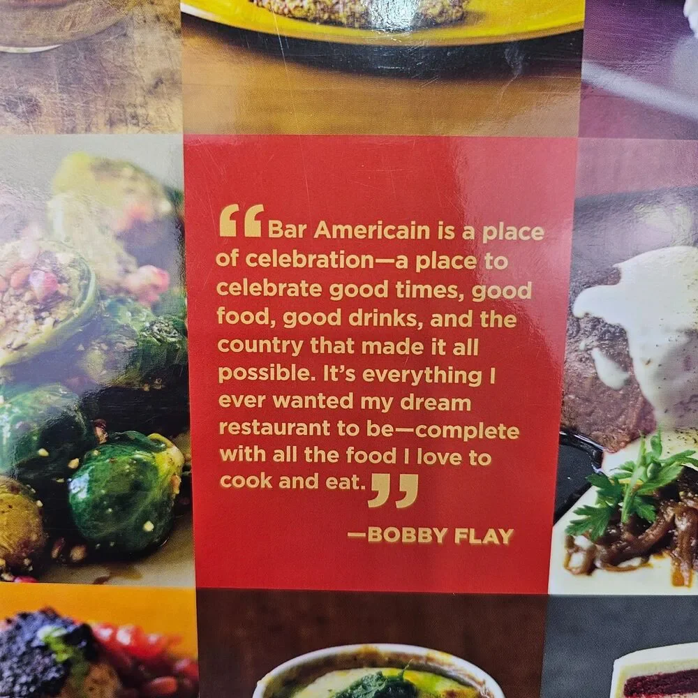Bobby Flay's Bar Americain Cookbook HC Like New Food Network Recipes